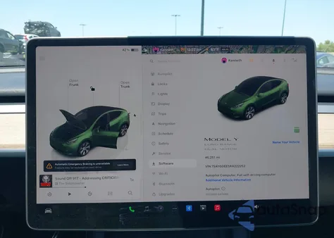 2024 Tesla Model Y Long Range Dual Motor All-Wheel Drive из США, поврежденный, VIN 7SAYGDEE5RA222252